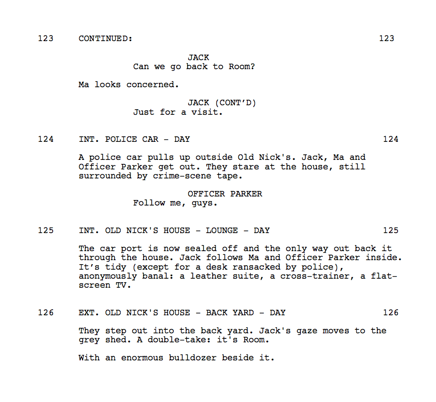The Toughest Scene I Wrote Cutting A Powerful Moment From Room