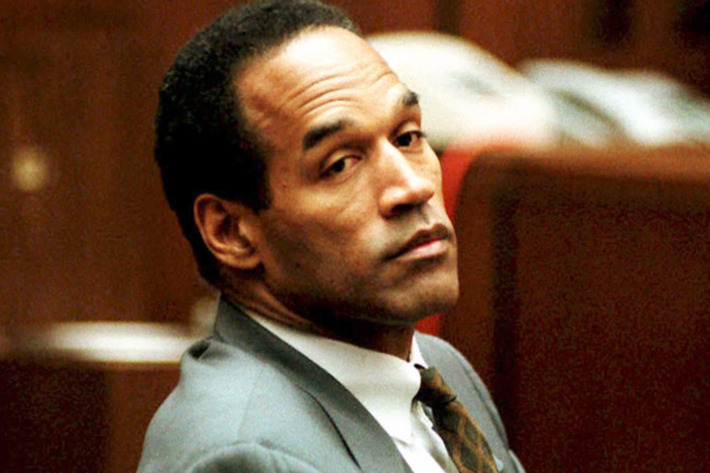 O. J. Simpson sits in Superior Court in Los Angele