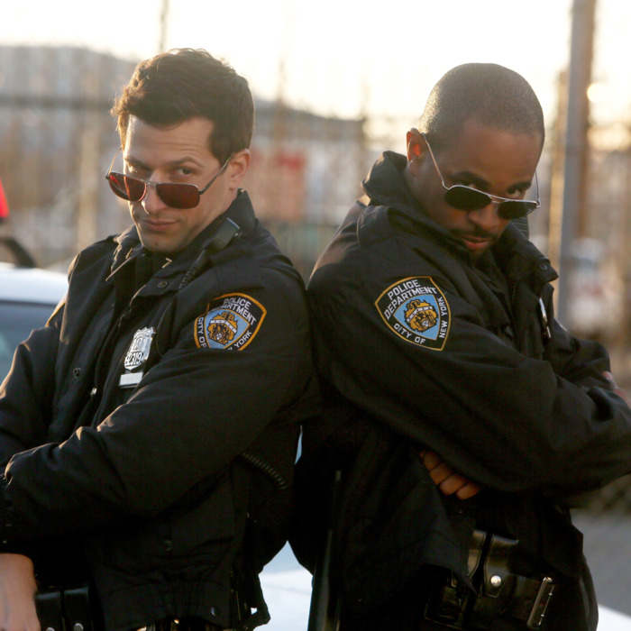 BROOKLYN NINE-NINE: L-R: Andy Samberg and guest star Damon Wayans, Jr. in the