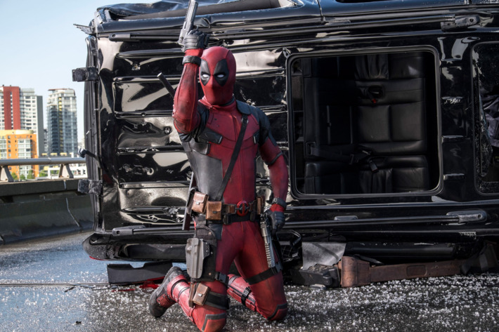 Deadpool (Ryan Reynolds) is armed and ready for battle (and his next quip).
