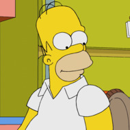 THE SIMPSONS: Homer takes Lisa with him for