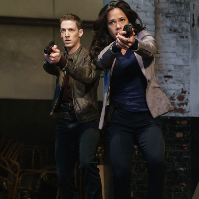 SLEEPY HOLLOW: L-R: Zach Appelman and Jessica Camacho in the “Sins of the Father” episode of SLEEPY HOLLOW airing Friday, Feb. 26 (8:00-9:01 PM ET/PT) on FOX. ©2016 Fox Broadcasting Co. Cr: Tina Rowden/FOX