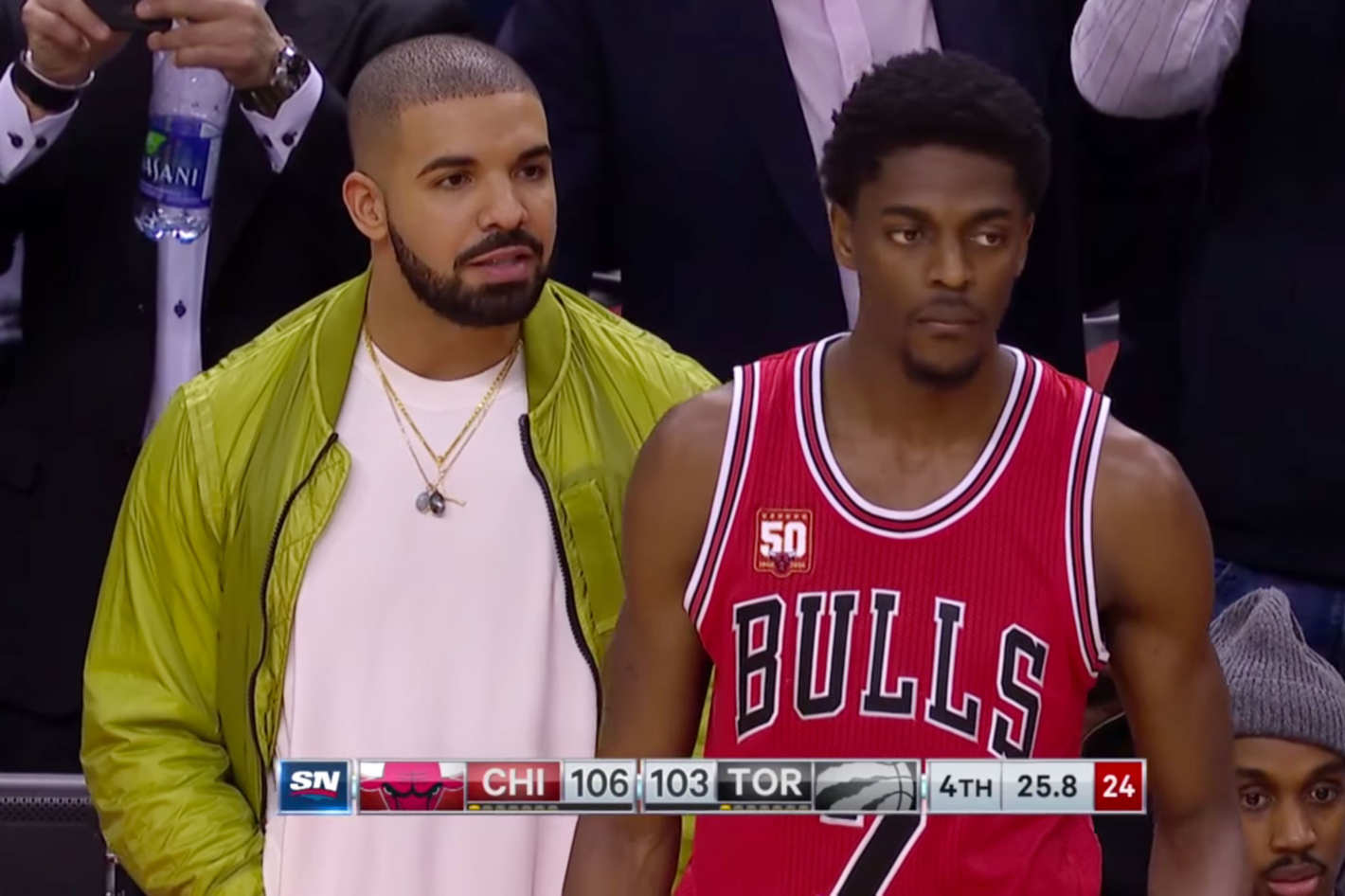 Drake Toronto Raptors Hype Man Trash Talked A Bulls Player Into A