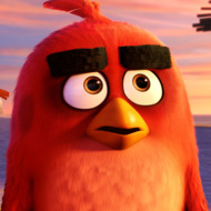 Chuck (Josh Gad) and Red (Jason Sudeikis) on the beach in Columbia Pictures and Rovio Animation's ANGRY BIRDS.