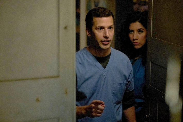 BROOKLYN NINE-NINE: L-R: Andy Samberg and Stephanie Beatriz in the