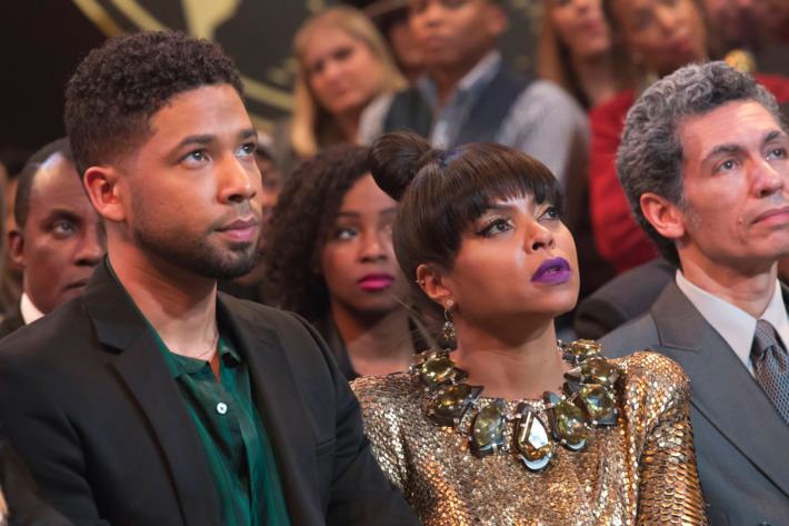 EMPIRE: Pictured L-R: Jussie Smollett and Taraji P. Henson in the