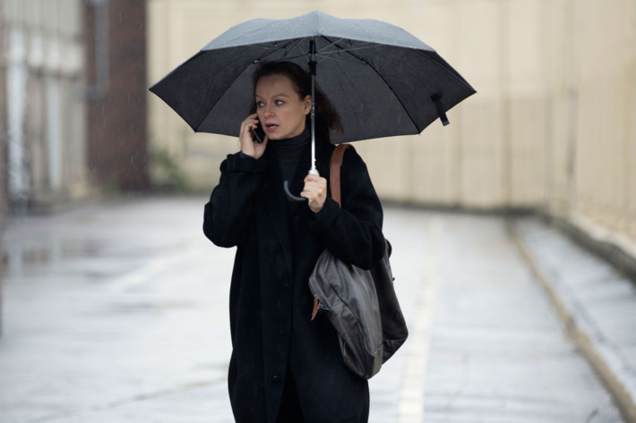 Samantha Morton as Naomi - The Last Panthers _ Season 1, Episode 2 - Photo Credit: Stephane Remael/Sundance