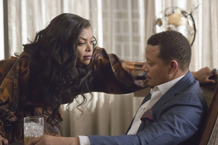 EMPIRE: Pictured L-R: Taraji P. Henson and Terrence Howard in the "More Than Kin" episode of EMPIRE airing Wednesday, April 27 (9:00-10:00 PM ET/PT) on FOX. ©2016 Fox Broadcasting Co. CR: Chuck Hodes/FOX