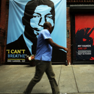 Memorial In Brooklyn For Recent Victims Of Police Violence, Eric Garner And Michael Brown