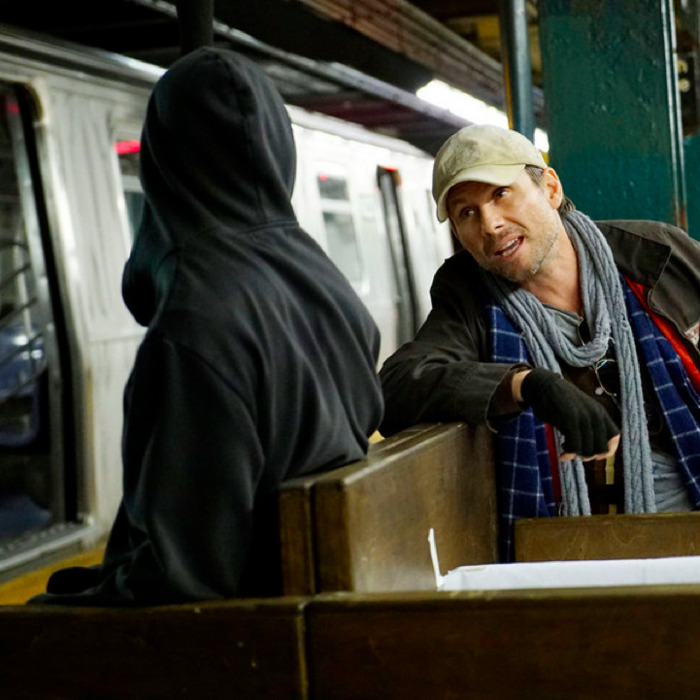 Christian Slater as Mr. Robot.