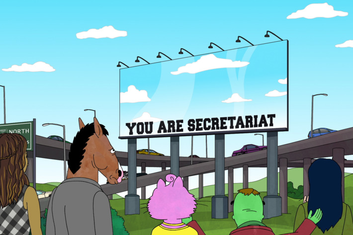 Angela Bassett as Ana, Will Arnett as BoJack, Amy Sedaris as Princess Carolyn, J.K. Simmons as Lenny, Alison Brie as Diane.