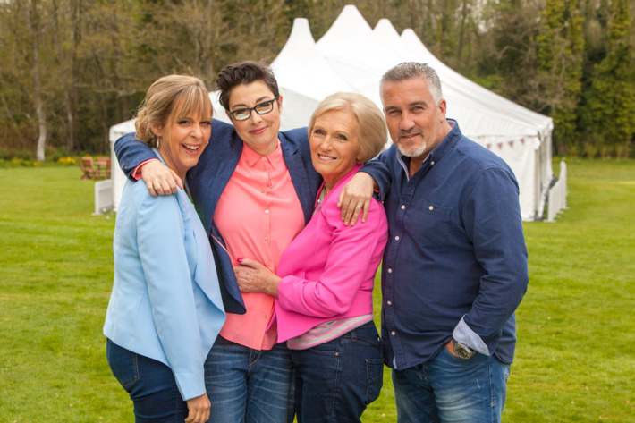 Mel Giedroyc, Sue Perkins, Mary Berry, Paul Hollywood.