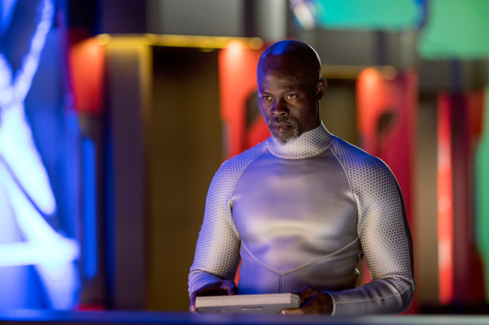 WAYWARD PINES: Djimon Hounsou in the “Bedtime Story” season finale episode of WAYWARD PINES airing Wednesday, July 27 (9:00-10:00 PM ET/PT) on FOX. ©2016 Fox Broadcasting Co. Cr: Ed Araquel/FOX