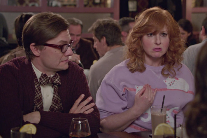 James Urbaniak as Arthur, Julie Klausner as Julie.