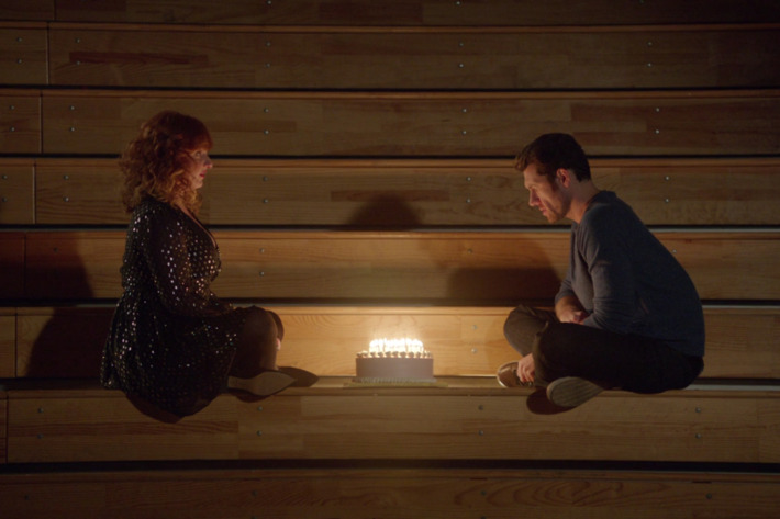 Julie Klausner as Julie, Billy Eichner as Billy.
