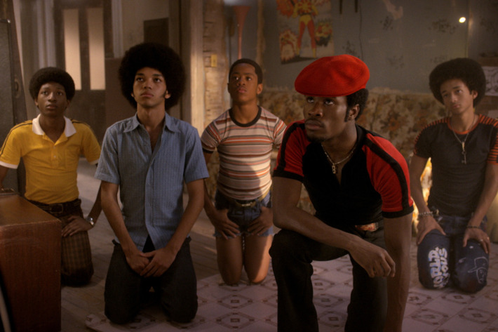 Skylan Brooks as Ra-Ra, Justice Smith as Books, Tremaine Brown Jr. as Boo-Boo, Shameik Moore as Shao, Jaden Smith as Dizzee.