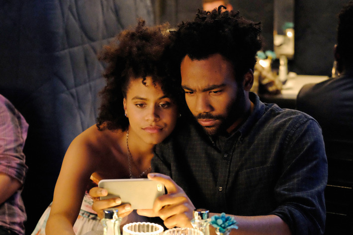 ATLANTA -- "Go For Broke" -- Episode 103 (Airs Tuesday, September 13, 10:00 pm e/p) Pictured: (l-r) Zazie Beetz as Van, Donald Glover as Earnest Marks. CR: Guy D'Alema/FX