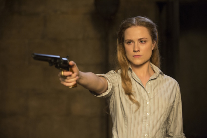 Evan Rachel Wood as Dolores.
