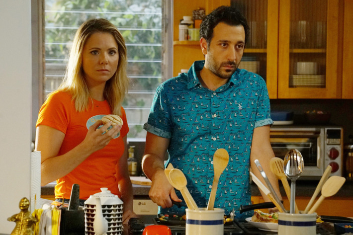 YOU'RE THE WORST -- "You Knew It Was a Snake" -- Episode 312 (Airs Wednesday, November 16, 10:00 pm e/p -- Pictured: (l-r) Collette Wolfe as Dorothy, Desmin Borges as Edgar Quintero. CR: Byron Cohen/FX