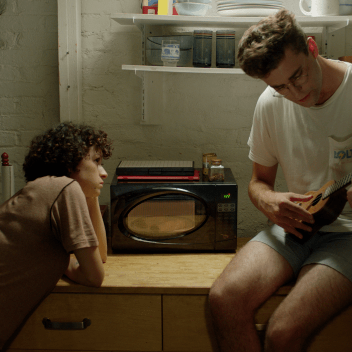 Alia Shawkat as Dory, John Reynolds as Drew.