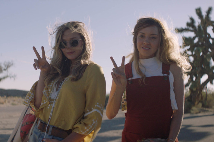 Elizabeth Olsen and Aubrey Plaza appear in <i>Ingrid Goes West</i> by Matt Spicer, an official selection of the U.S. Dramatic Competition at the 2017 Sundance Film Festival. © 2016 Sundance Institute.