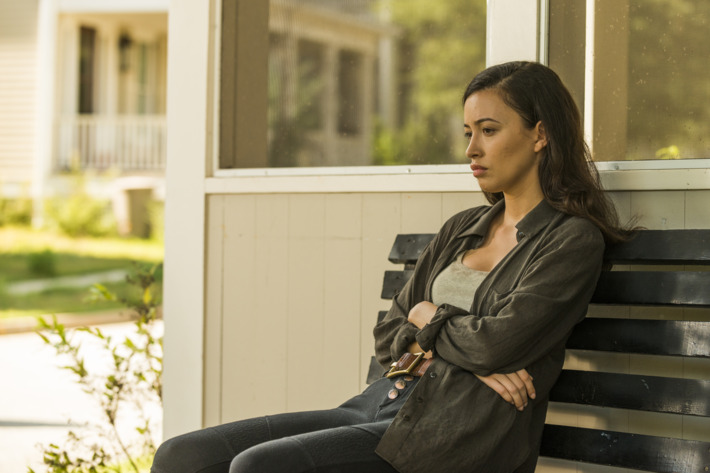 Christian Serratos as Rosita Espinosa - The Walking Dead _ Season 7, Episode 8 - Photo Credit: Gene Page/AMC