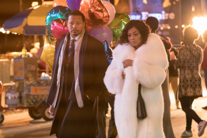 EMPIRE: Pictured L-R: Terrence Howard and Taraji P. Henson in the "A Furnace For your Foe" fall finale episode of EMPIRE airing Dec. 14 (8:00-9:00 PM ET/PT) on FOX. ©2016 Fox Broadcasting Co. CR: Chuck Hodes/FOX