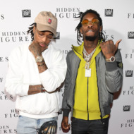 Migos attend "Hidden Figures" Soundtrack Listening Party hosted by DJ Drama with Janelle Monae & Pharrell Williams at Means Street Studios on November 16, 2016 in Atlanta, Georgia.