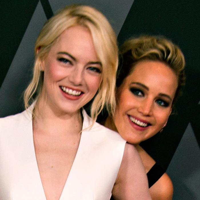 Emma Stone and Jennifer Lawrence.