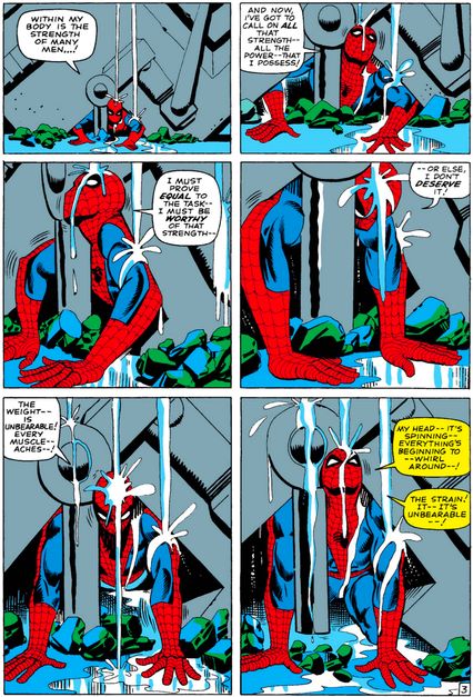 Image result for cool comic books moral values spider-man