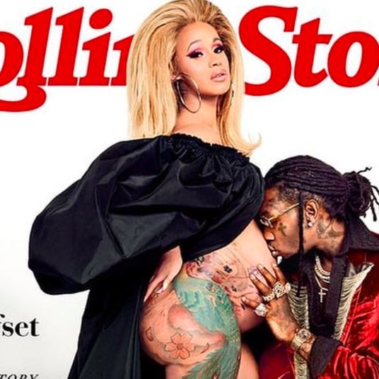 Image result for cardi b in the cover of rolling stone