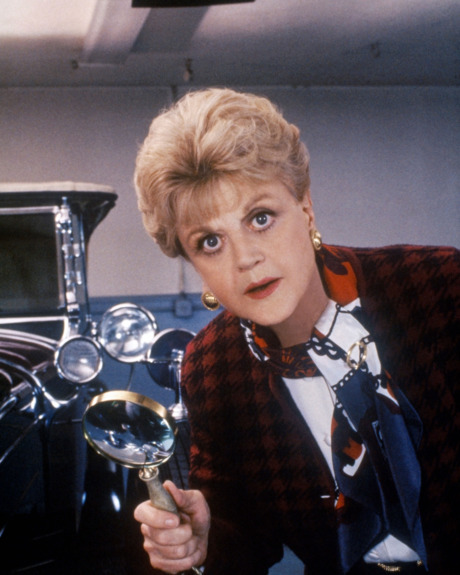 Angela Lansbury in Murder, She Wrote.