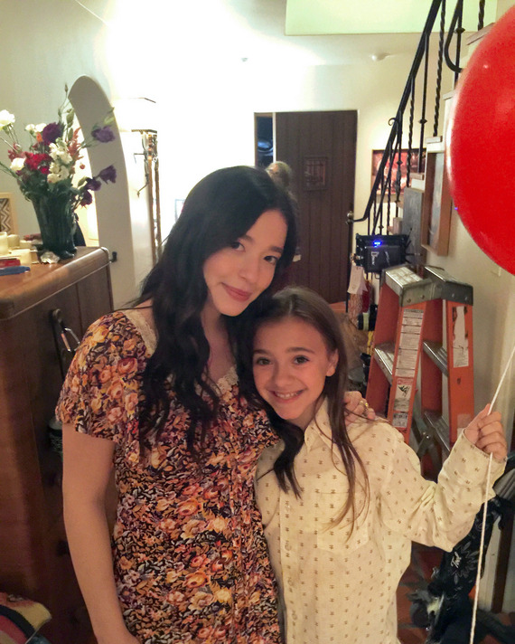 Mikey Madison and Olivia Edward.