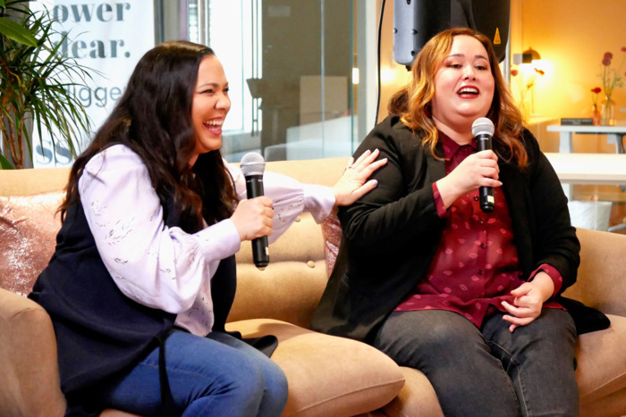 Gloria Calderon Kellett and Tanya Saracho.