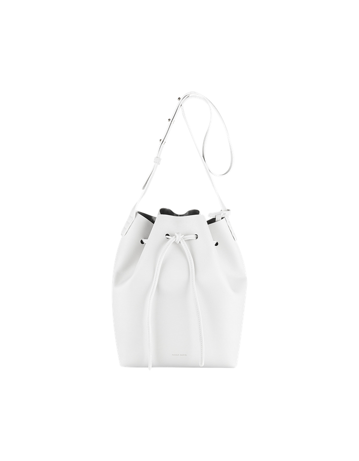 Grab Mansur’s White Bucket Bag While You Can
