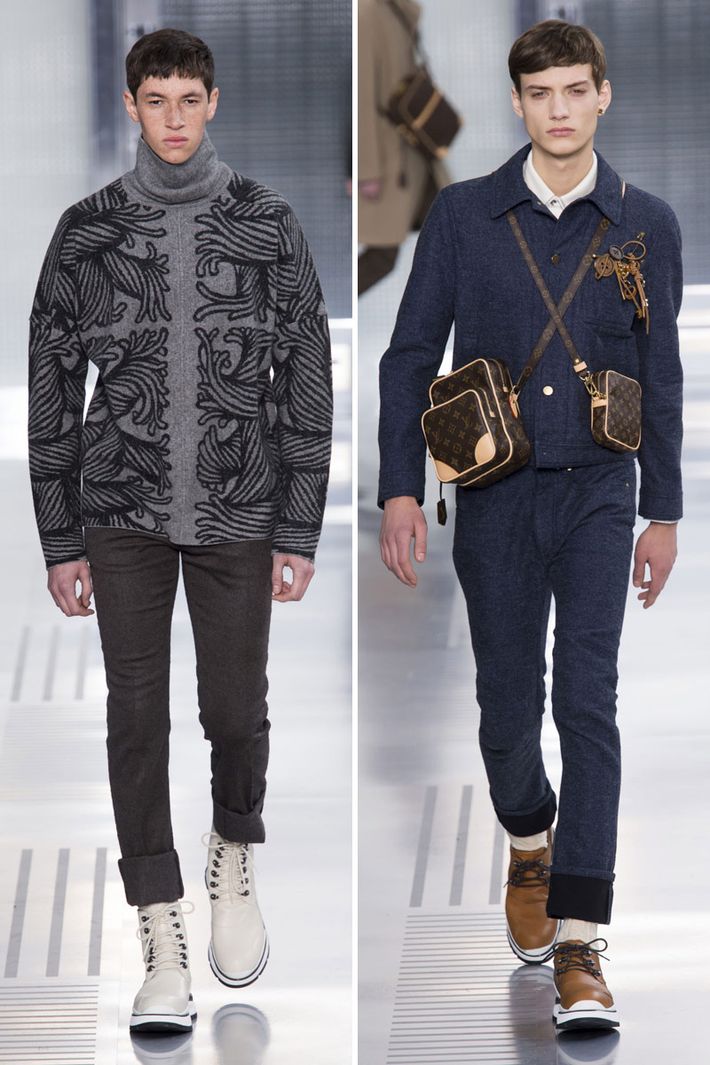 Louis Vuitton Men’s: Tiny Bags and Men in Turtlenecks