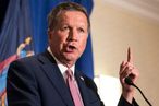 Presidential Candidate John Kasich Holds News Conference In New York