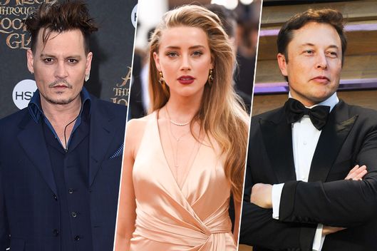 Johnny Depp, Amber Heard, and Elon Musk