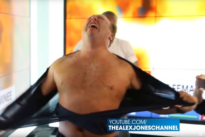 Image result for alex jones tears of his shirt