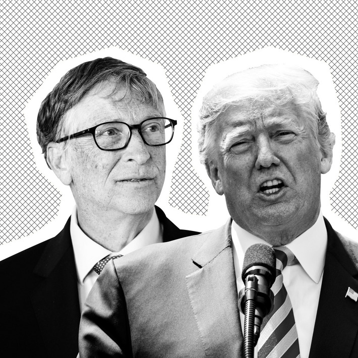 Bill Gates, Donald Trump.