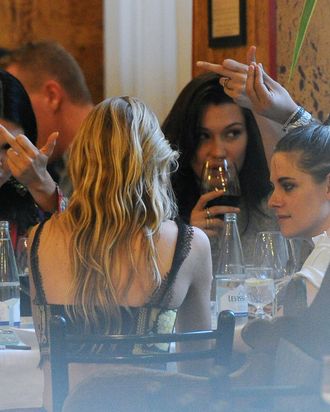 Let Kendall Jenner and Bella Hadid Eat Spaghetti in Peace