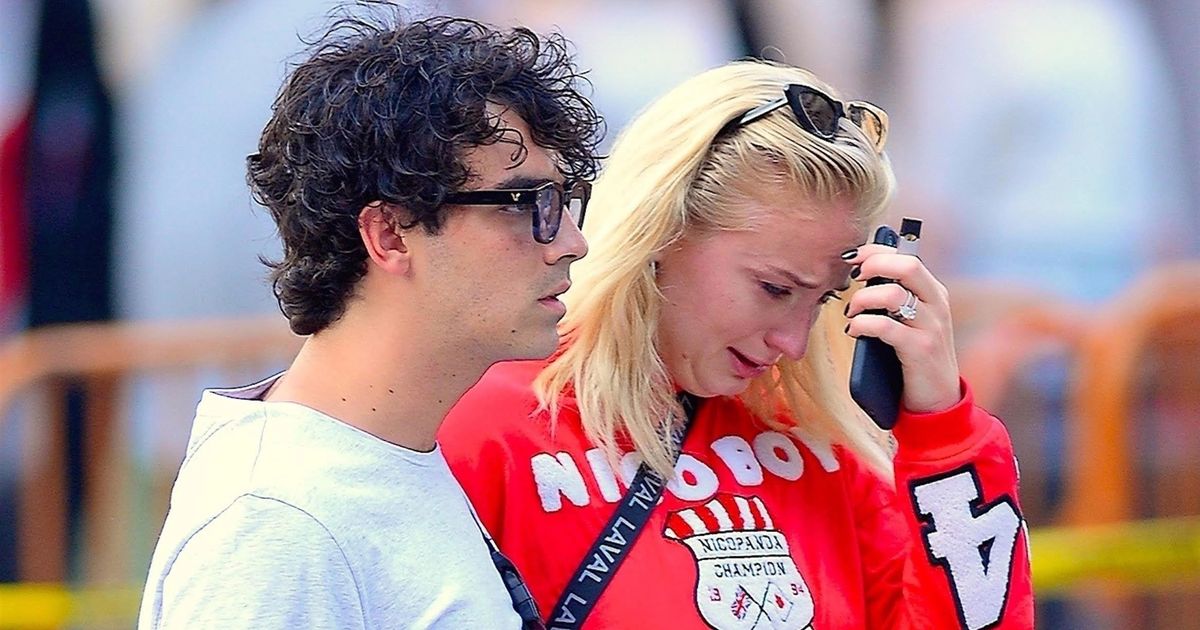 New York, NY  - *EXCLUSIVE* Could it be wedding stress? Sophie Turner is seen crying as she is spotted on a walk with fiance Joe. The couple were spotted on an afternoon outing arm in arm and Joe appeared to be comforting her. It was unclear what could be causing Sophie distress, the engaged pair were spotted earlier the same day laughing and joking with photographers.  **SHOT ON 08/15/18**Pictured: Sophie Turner, Joe JonasBACKGRID USA 16 AUGUST 2018 USA: +1 310 798 9111 / usasales@backgrid.comUK: +44 208 344 2007 / uksales@backgrid.com*UK Clients - Pictures Containing ChildrenPlease Pixelate Face Prior To Publication*
