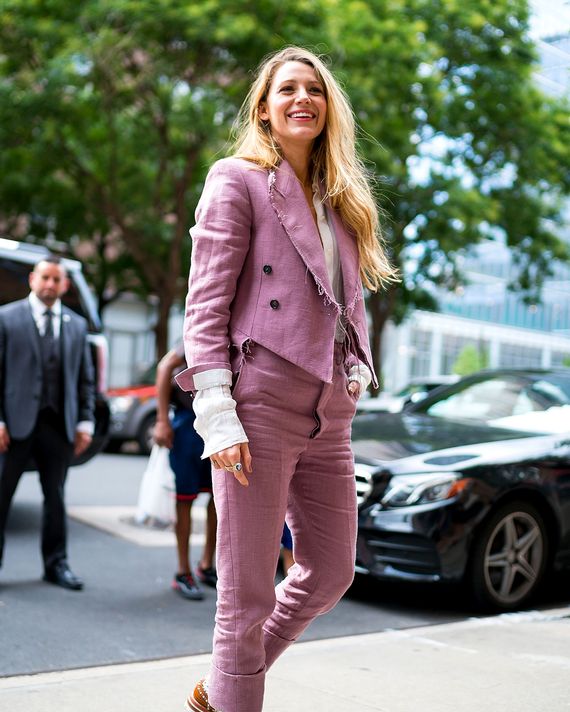 What Is Blake Lively Trying to Tell Us With These Suits?
