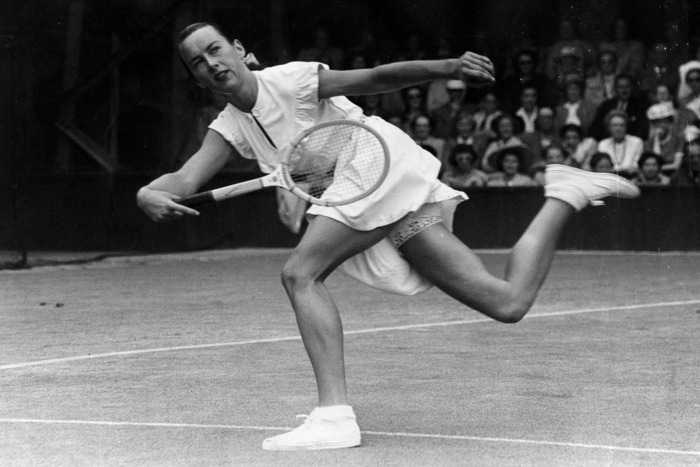 Gertrude Moran at Wimbledon.