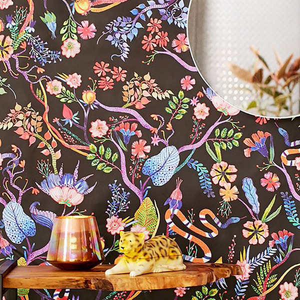 Whimsical Floral Removable Wallpaper