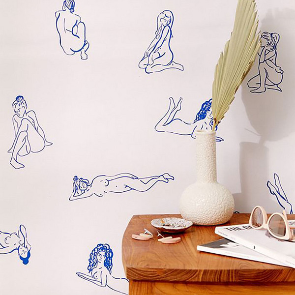Bathing Beauties Removable Wallpaper