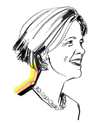 Illustration of Zephyr Teachout.