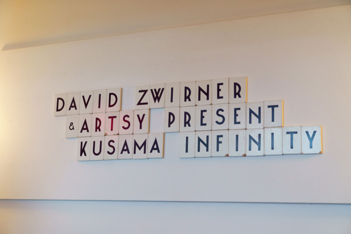 Kusama Infinity Lettering at the Metrograph Theater