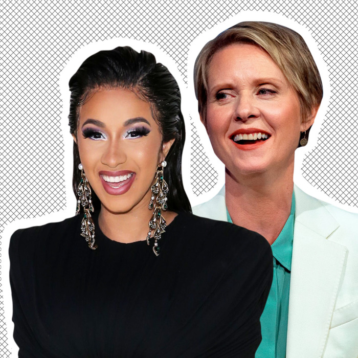Cardi B, Cynthia Nixon.