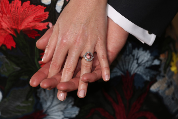 Princess Eugenie's engagement ring.